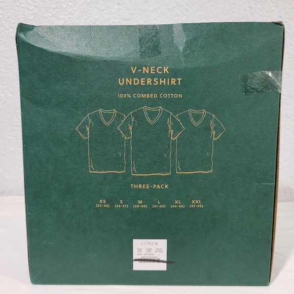 New J Crew V-neck undershirts three-pack BY548 - Picture 7 of 12